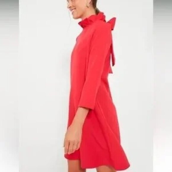Tuckernuck Red Daphne Tieback Dress - Picture 1 of 14